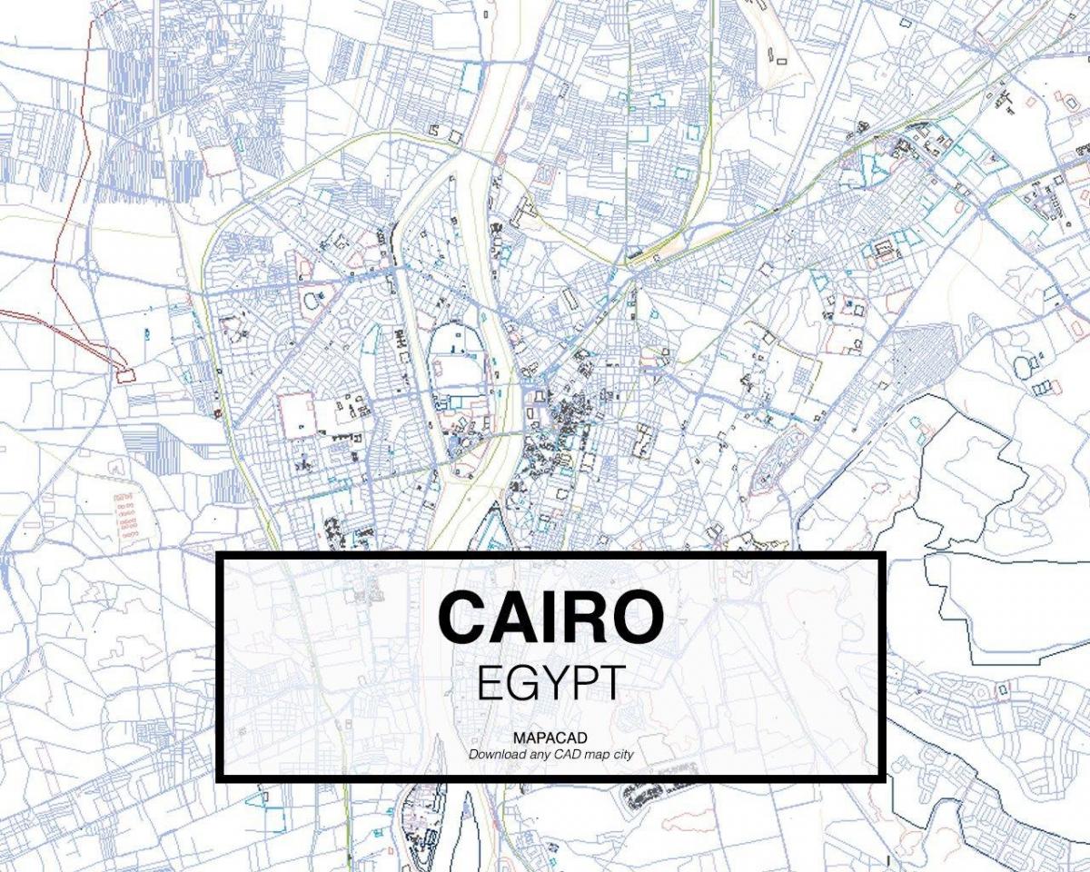 Kaart van caïro dwg