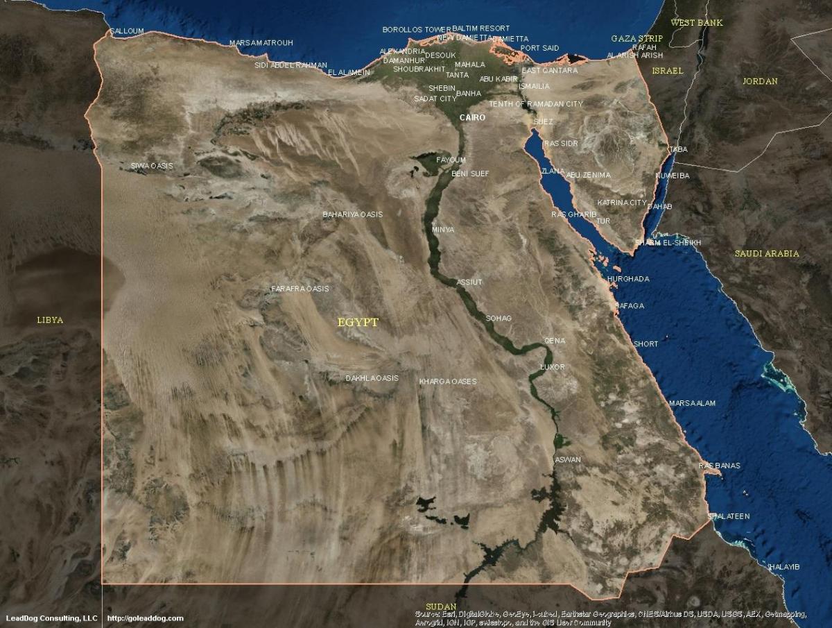 Kaart van caïro satelliet