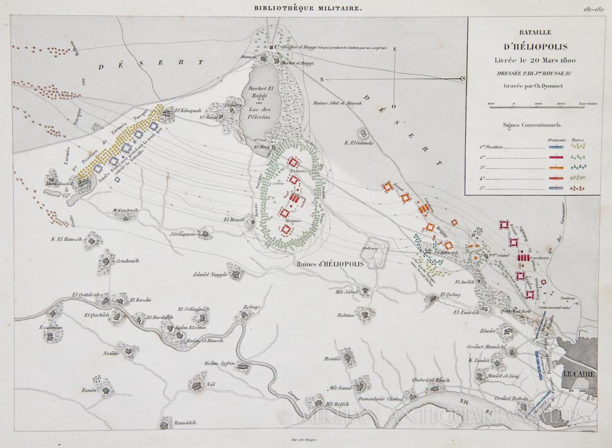 Kaart van heliopolis cairo
