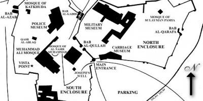 Kaart van cairo citadel