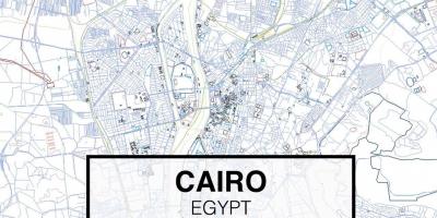 Kaart van caïro dwg