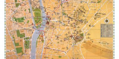 Cairo toeristische attracties kaart