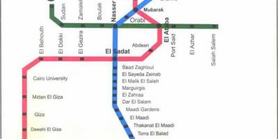 Cairo metro kaart