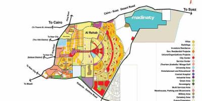 Kaart van new cairo city